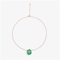 Necklace Dada Arrigoni Woman Happy Frog in Gold Smeraldo 0.10 Ct DHF02CAAVRNSM - DHF02CAAVRNSM